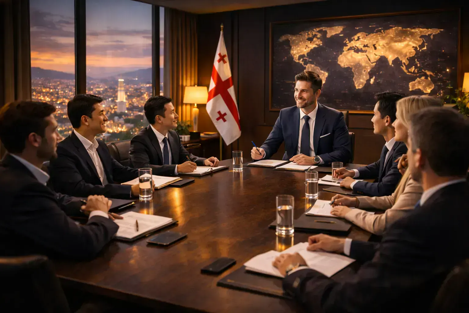 Abstract legal and tax strategy visual